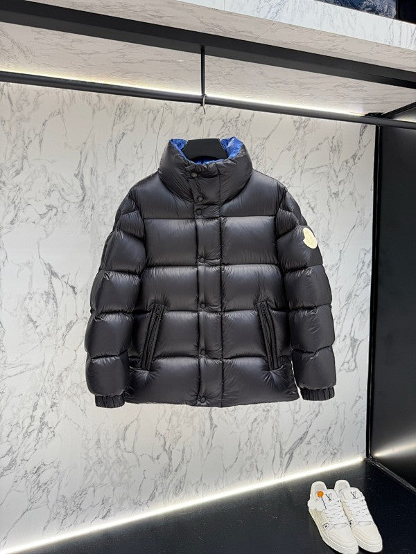 Moncler F055 Unisex Stand-Collar Down Puffer Jacket – Black