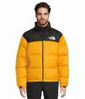 The North Face Unisex Stand-Collar Down Puffer Jacket | Yellow & Black