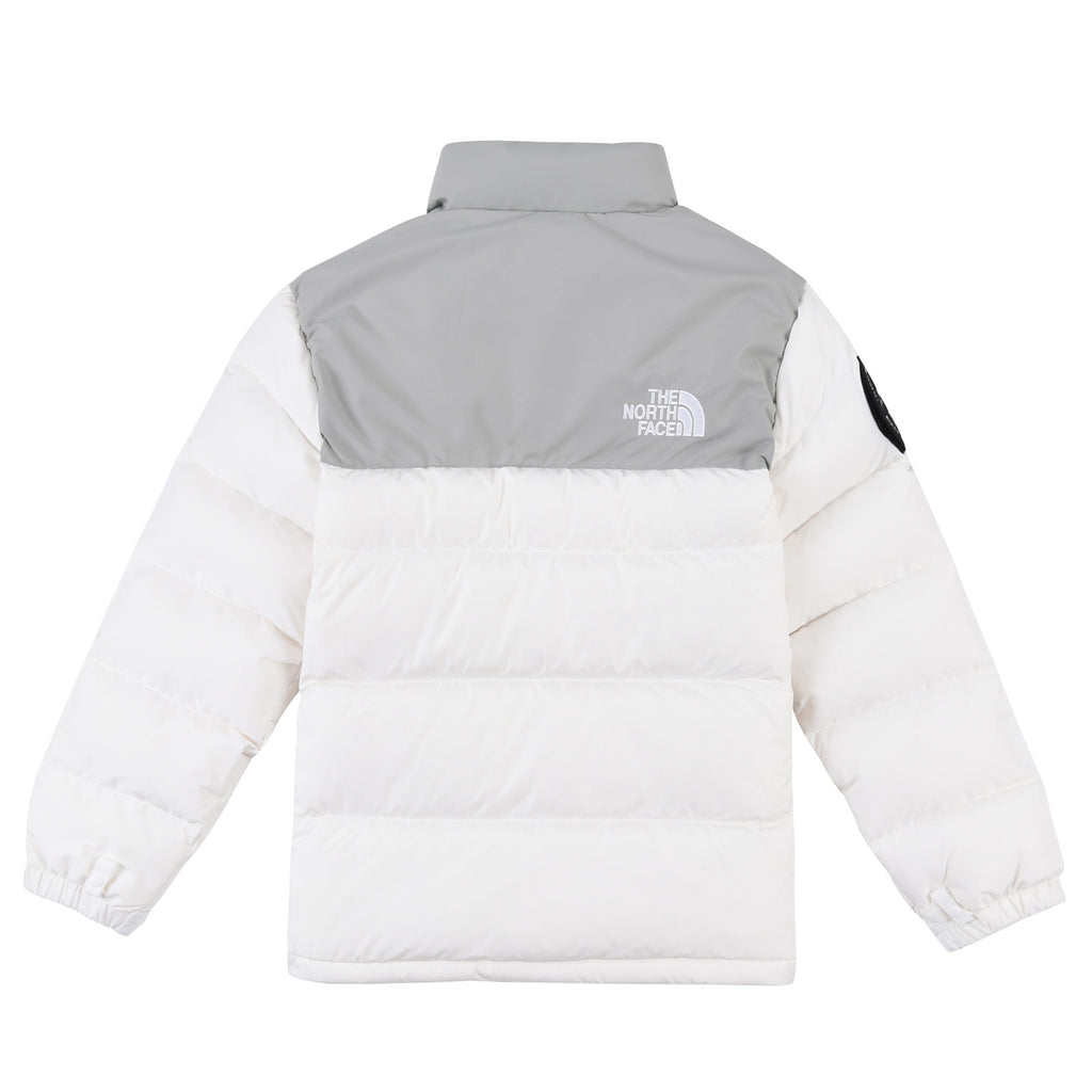 The North Face 1992 Stand-Collar Down Puffer Jacket | White & Gray