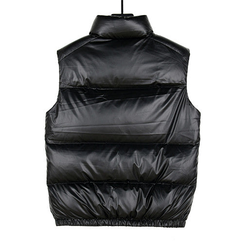 Prada Glossy Puffer Vest with Oversized Pockets | Black