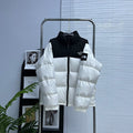 The North Face Colorblock Puffer Jacket | White & Black