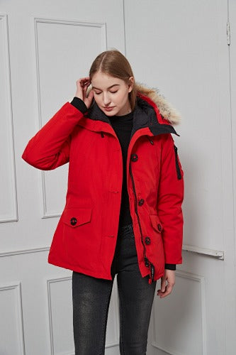 Canada Goose Women’s Hooded Parka | Red