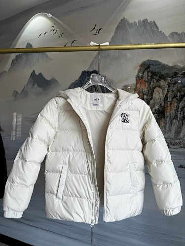 MLB Kids’ New York Yankees Hooded Puffer Jacket | Cream