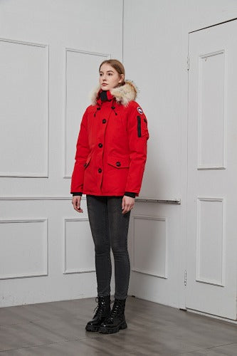 Canada Goose Women’s Hooded Parka | Red