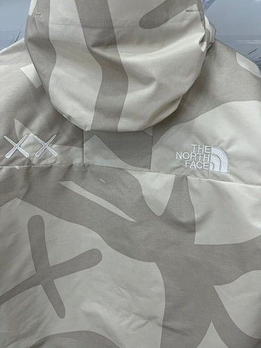 The North Face x KAWS Hooded Jacket | Gray Abstract Print