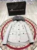 Moose Knuckles Women’s Hooded Parka | Light Gray