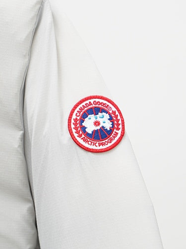 Canada Goose Lodge Stand-Collar Down Jacket – White
