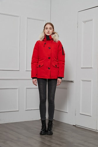Canada Goose Women’s Hooded Parka | Red