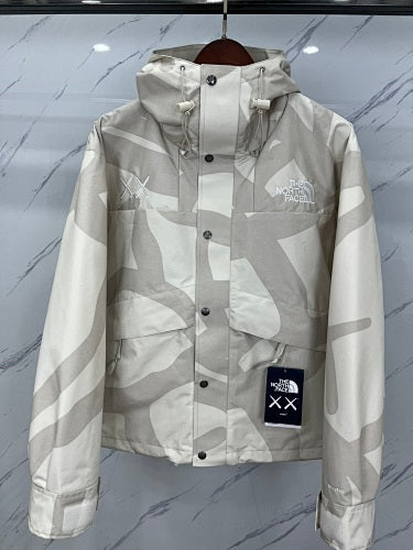 The North Face x KAWS Hooded Jacket | Gray Abstract Print