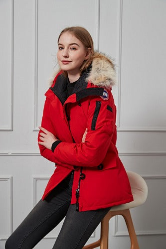 Canada Goose Women’s Hooded Parka | Red