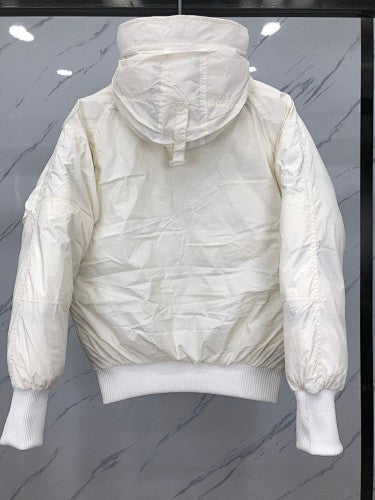 Canada Goose Glacier Hooded Bomber Jacket | White