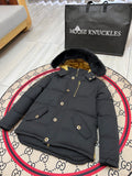 Moose Knuckles Men’s Down Parka – Black & Gold
