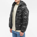 Moncler Violier Spiderweb Quilted Down Jacket – Black