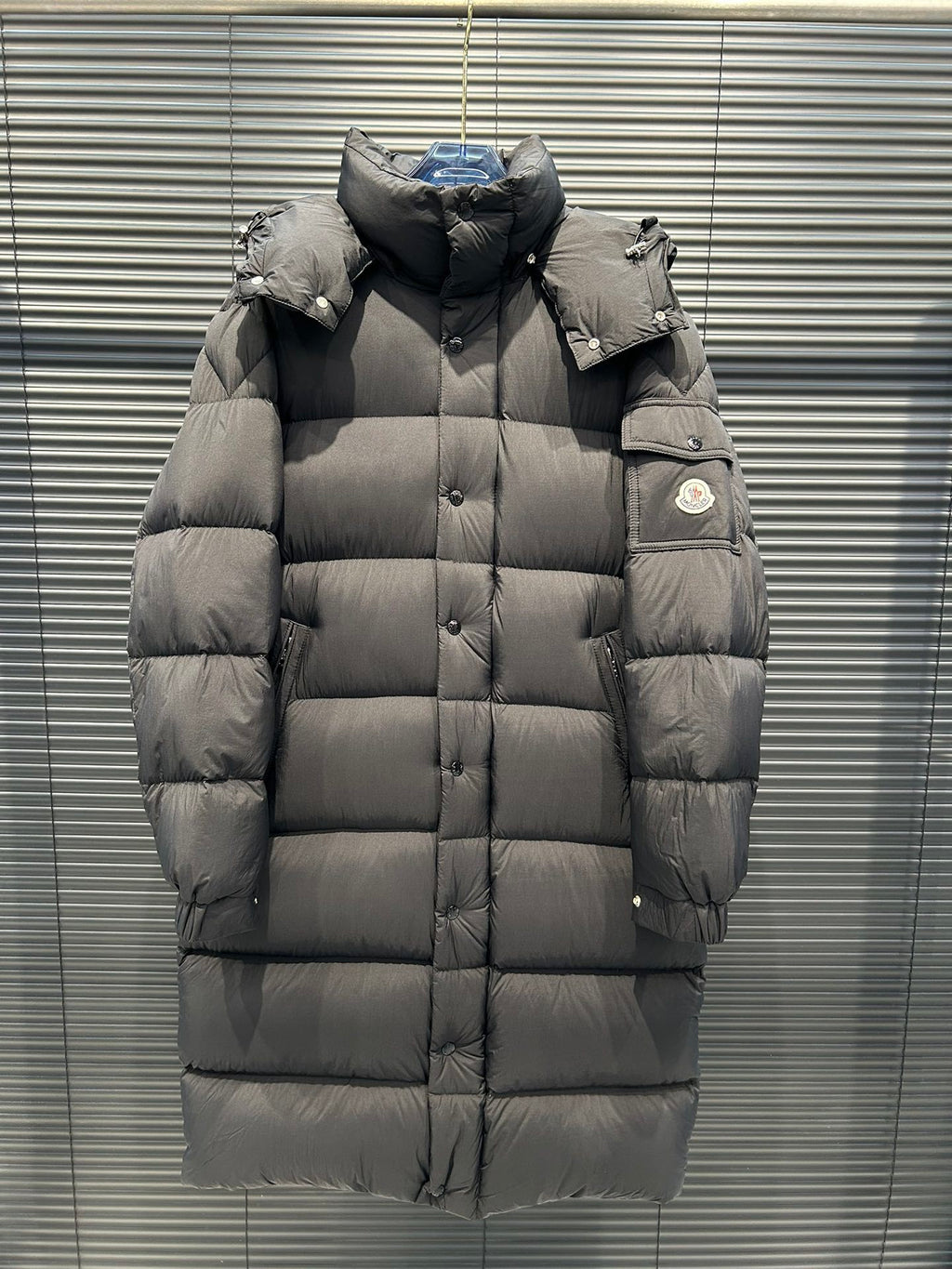 Moncler Maya Long Down Parka – Matte Black