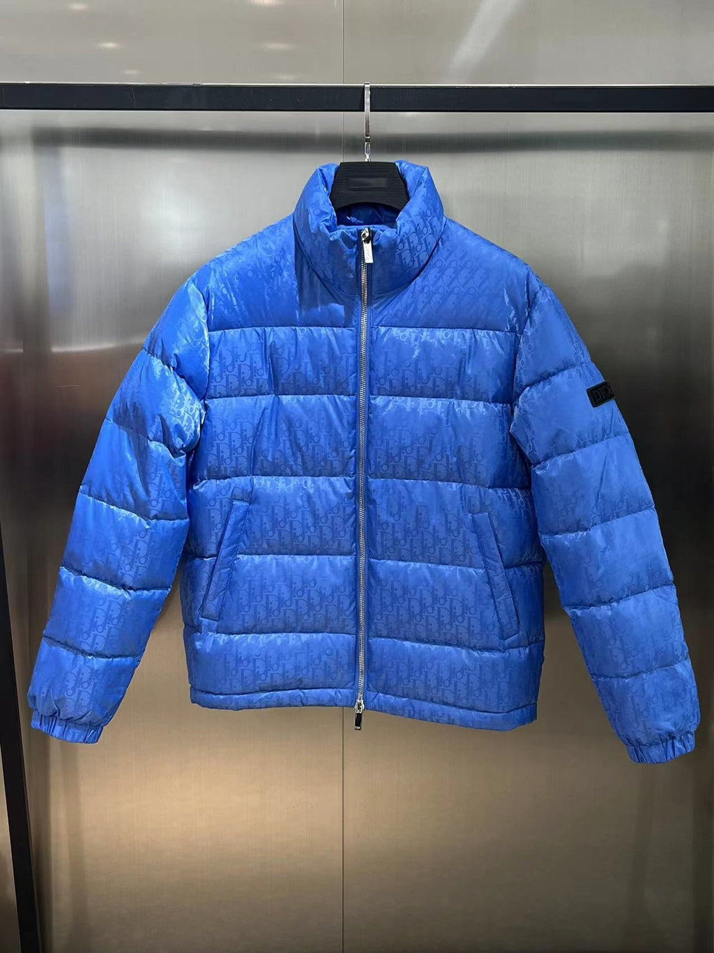Dior Oblique Down Jacket – Royal Blue