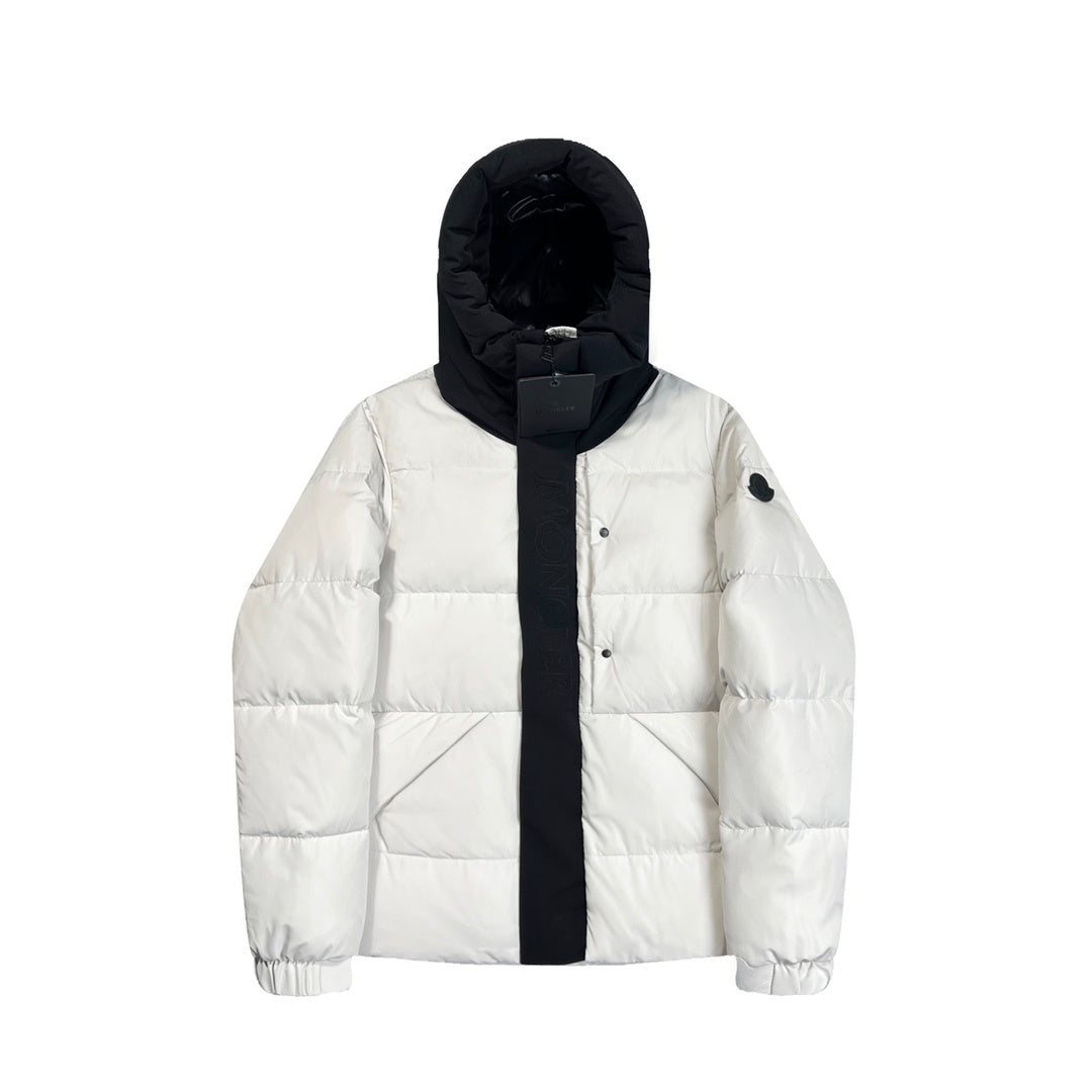 Moncler Down Jacket – White & Black Contrast