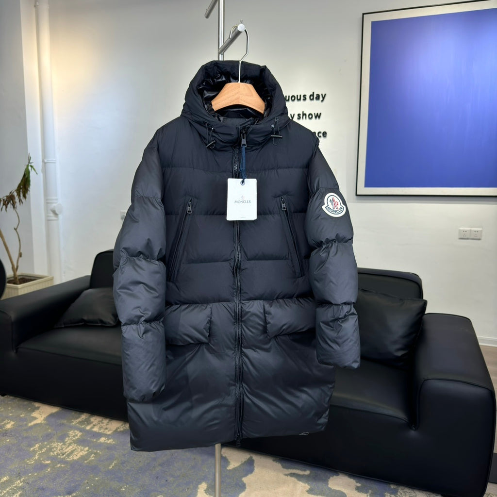 Moncler Bosona Long Down Jacket – Black