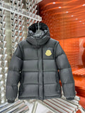 Moncler Long Down Parka – Black & Gold Badge