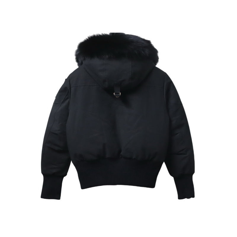 Moose Knuckles Gold Debbie Bomber 03 – Black Down Jacket