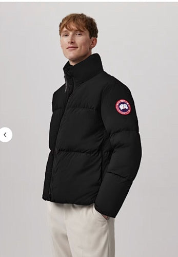 Canada Goose Down Jacket – Black Wool Exterior
