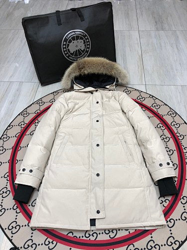 Canada Goose Women's Long Down Parka – Cream